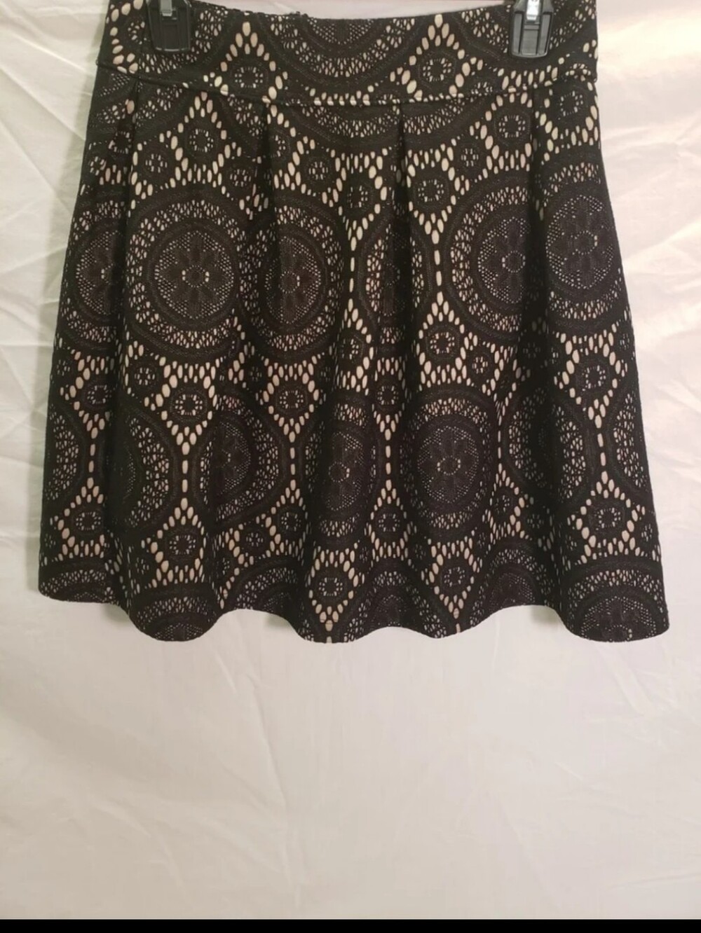 Tacera Black Lace Mini Skirt sz 6